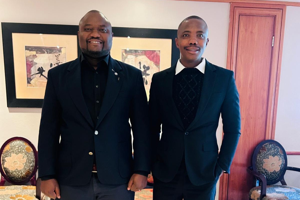 Left: Mr Musenge Danny and Right: Blutus Mbambi